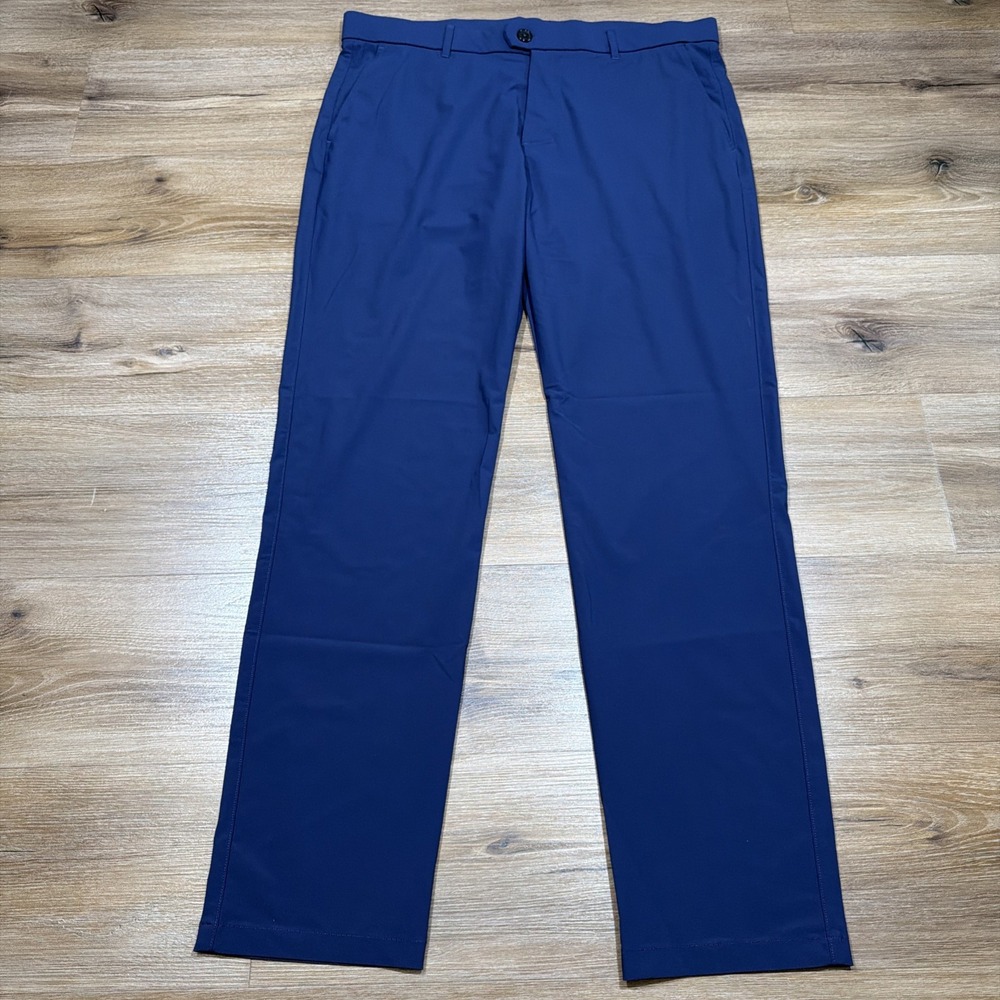Greyson Montauk Trouser Pants Mens 36x32 Blue Golf Performance Wear Stretch